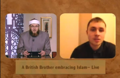 A British Takes Shahadah Live on Huda TV