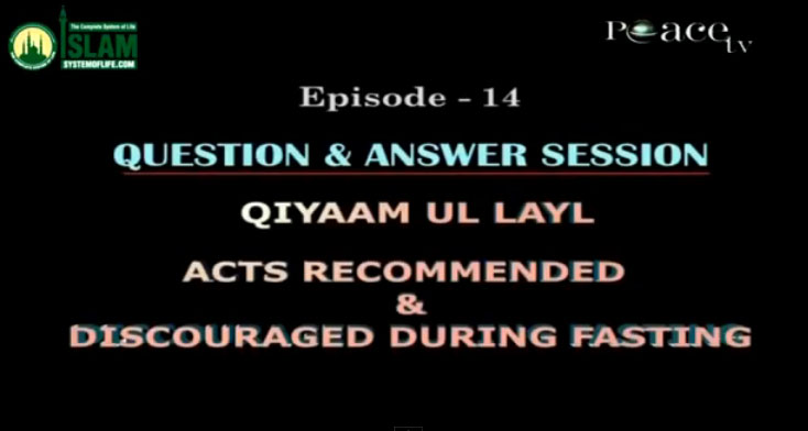 Questions & Answers on Tarawih and Ramadan